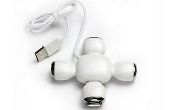 Rozgałęziacz USB biały 17090