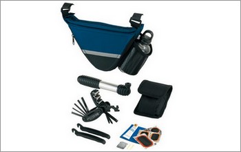 Torba rowerowa, Bike Aid, niebieski/czarny